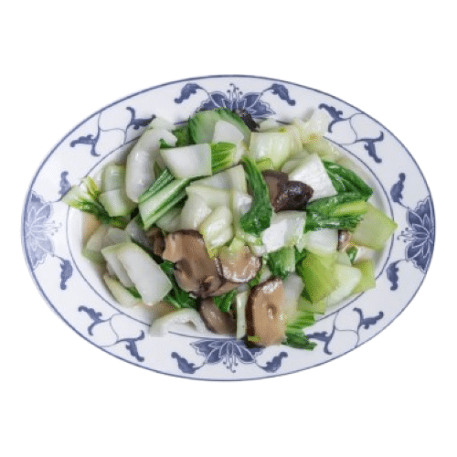 Gebratene Pak Choi mit Shiitake