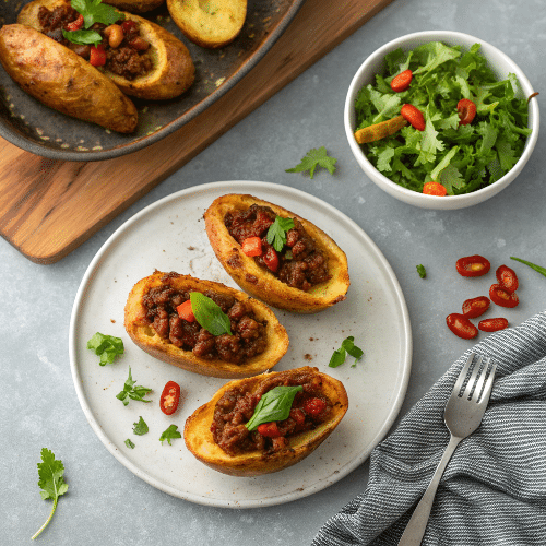 Potato Skins - Chili con Carne