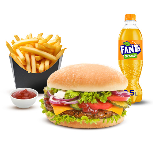 Chilli Cheese Burger Menü