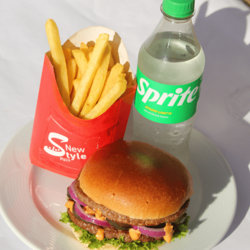 Doppel Beef Burger Menü