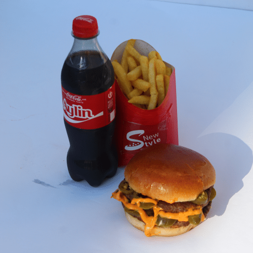 Double Buffalo Burger (hot) Menü