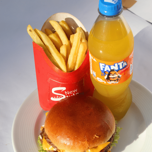 Double Onion Burger Menü