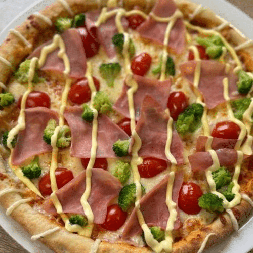 Party Pizza Schinken Hollandaise
