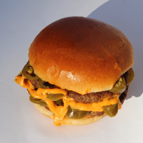 Plain double Chili Cheese Burger