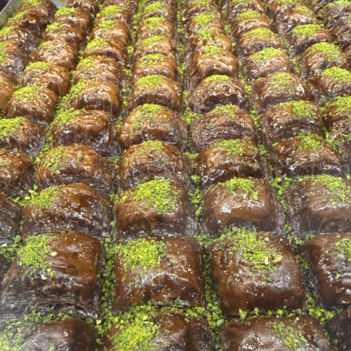 Schoko Pistazien Baklava 1stück