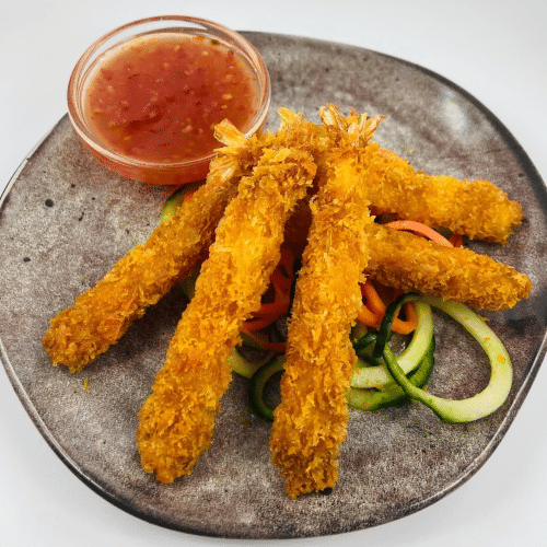 Gebackene Garnelen (6 Stück)