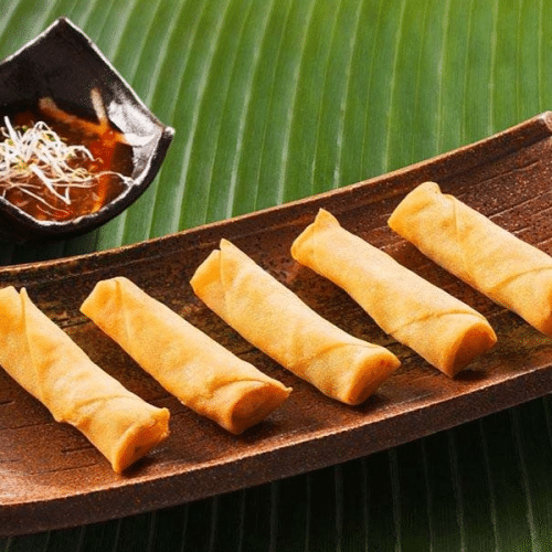 Vegetarische Frühlingsrollen (6 Minirollen)