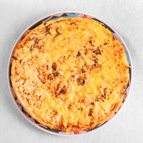 Pizza Thunfisch und Zwiebeln