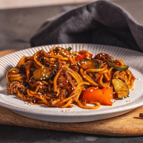 Japanische Teriyaki-Nudeln
