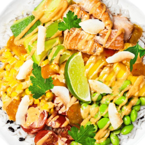 Mango Lachs-Bowls