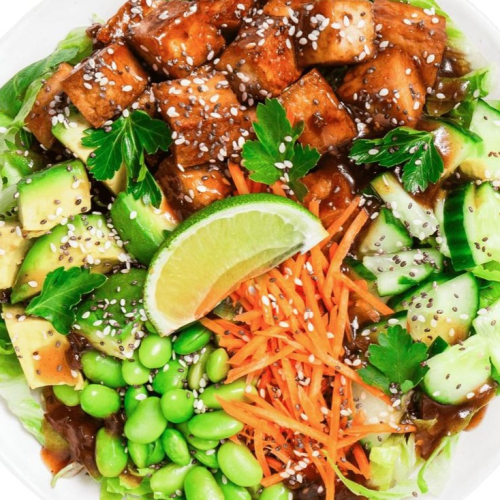 Vegan Teriyaki Salat