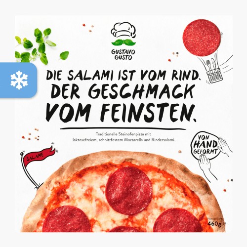 Gustavo Gusto Pizza Salame 460g