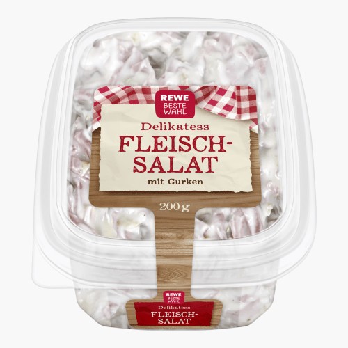 Rewe Beste Wahl Delikatess-Fleischsalat mit Gurken 200g
