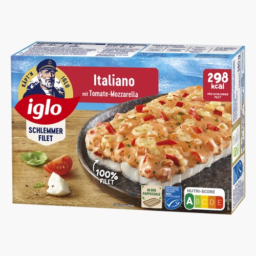 Iglo Schlemmer Filet Italiano mit Tomate Mozzarella 380g