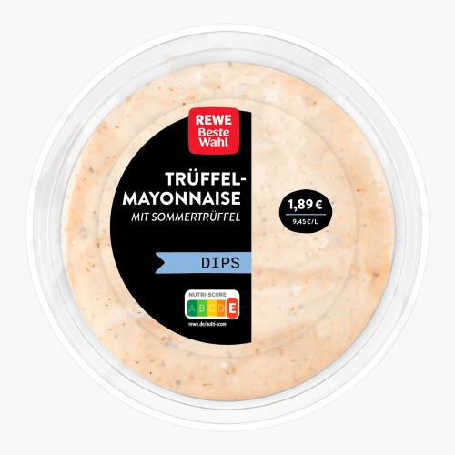 Rewe Beste Wahl Trüffel-Mayonnaise mit Sommertrüffel 200ml
