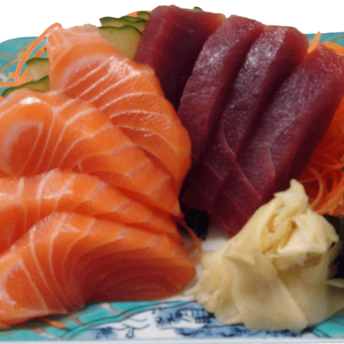Thunfisch und Lachs Sashimi