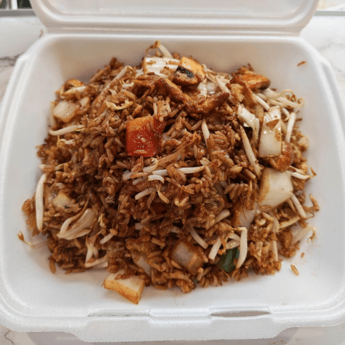 Gebratener Reis mit Gemüse (vegetarisch)