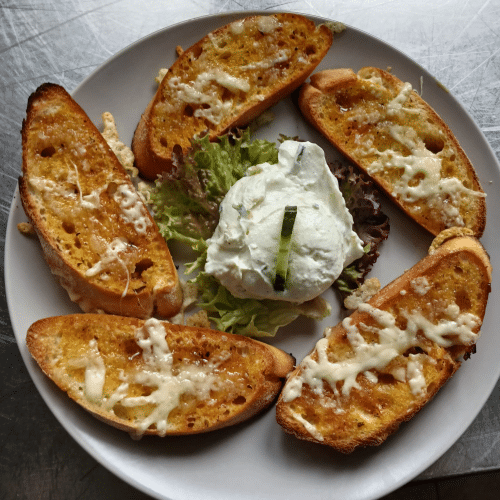 Knoblauchbrot mit Tzatziki