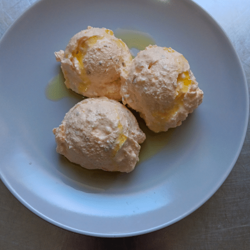 Schafskäsecreme (leicht scharf, 3 Kugeln)