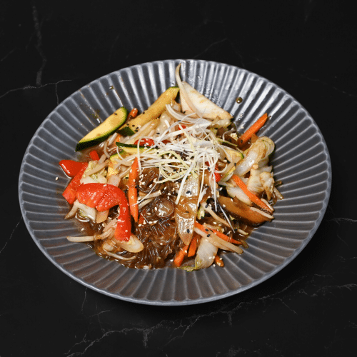 Gebratene Glasnudeln - Tofu