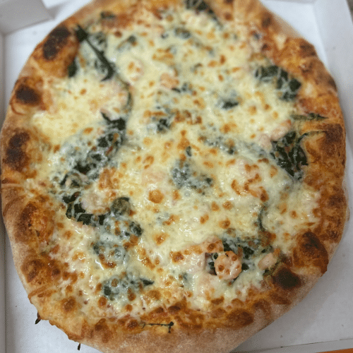 Pizza Gamberetti Spinaci