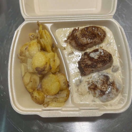 Schweinelendchen Gorgonzola