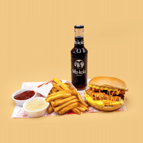 Sweet Halloumi Burger Menü (vegetarisch)