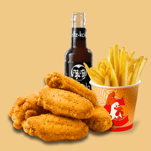 6er Chicken Wings Menü