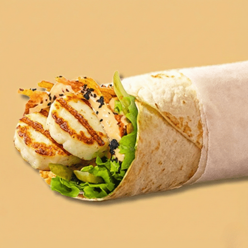 Garlic Halloumi Wrap (vegetarisch)