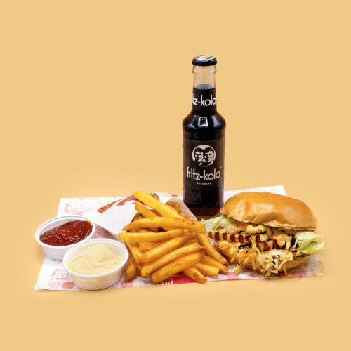 CTR Halloumi Burger Menü (vegetarisch)