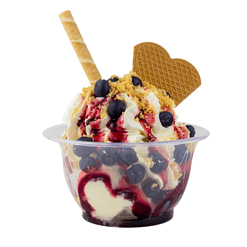 Eisbecher Blueberry Cheesecake