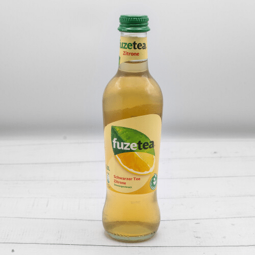 Fuze Tea Schwarzer Tee Zitrone 0,3l Glasflasche