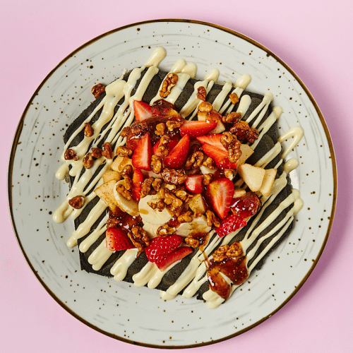 Walnuss Feige Waffle