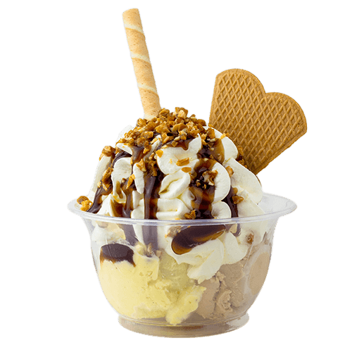 Eisbecher Nusskrokant