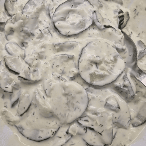 Gurkensalat in Sahne