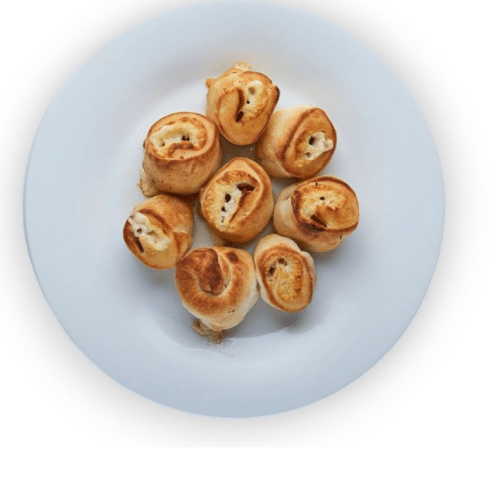 Gefüllte Pizzabrötchen mit Döner Fleisch