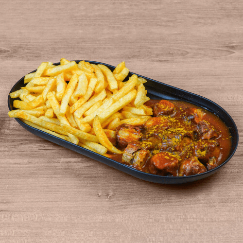 Currywurst mit Pommes frites
