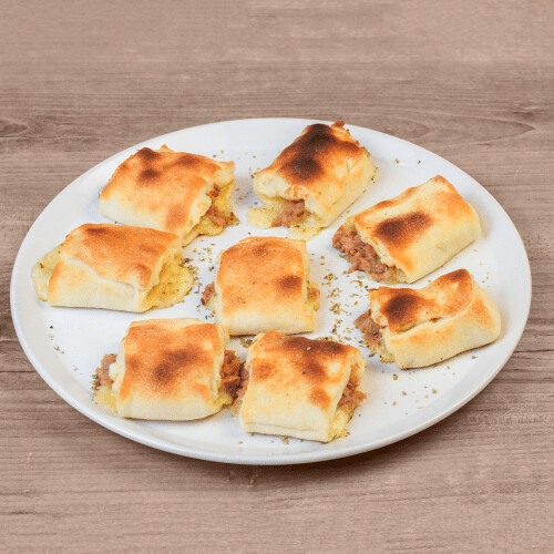 Gefüllte Pizzabrötchen mit Thunfisch und Käse