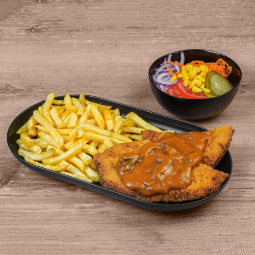 Putenschnitzel Teller