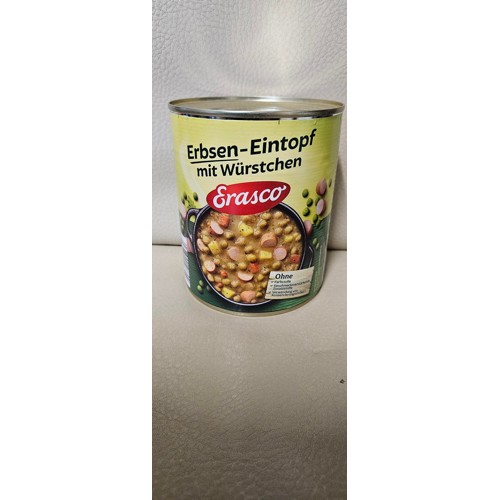Erasco Erbsen mit Würstchen Dosen-Eintopf 800g