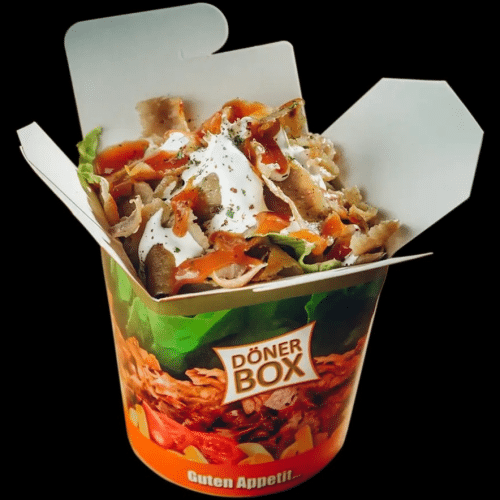 Döner Box mit Salat und Fleisch