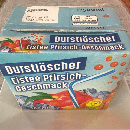 Durstlöscher Eistee Pfirsich 0,5l