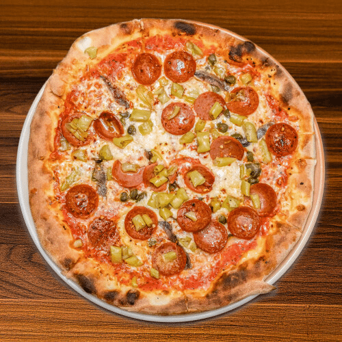 Pizza Calabrese (scharf)