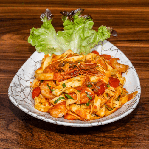 Tagliatelle con Scampi