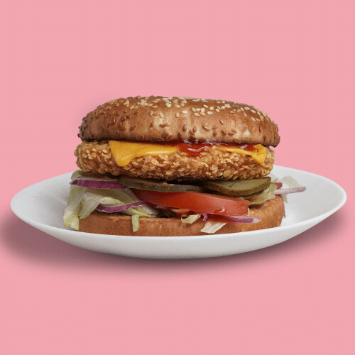 Chicken-Chili-Cheese Burger