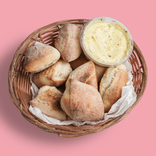Pizzabrötchen mit Kräuterbutter (8 Stück)