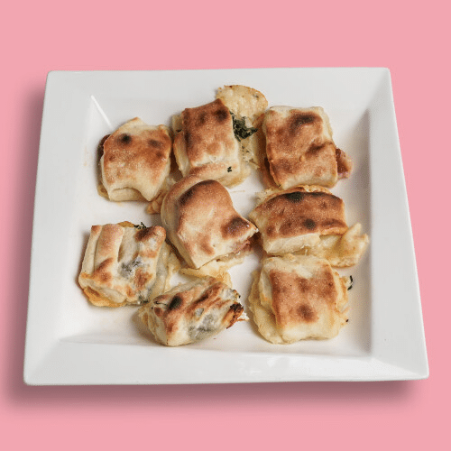Pizzabrötchen mit Spinat und Feta