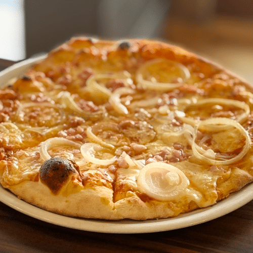 Pizza Speck-Zwiebeln
