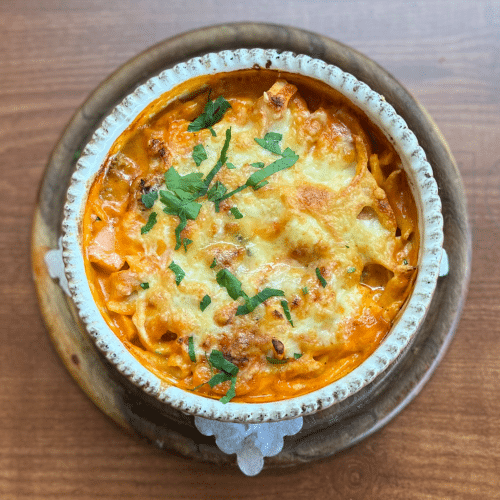 Spätzle Gorgonzola Auflauf
