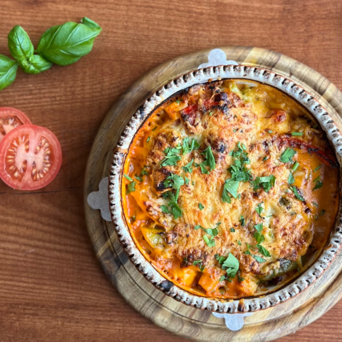 Tomaten-Champignons-Auflauf